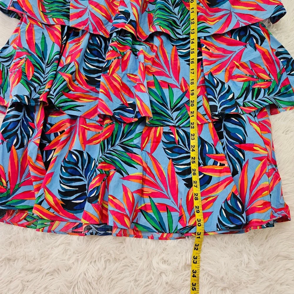 NWT Tabitha‎ Brown for Target Women's Tropical Layered Midi Skirt. Size L